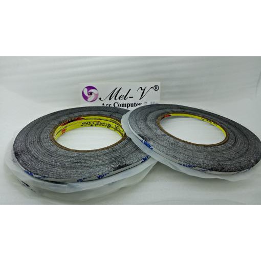 

ITERLARISl Double Tape 3M Black Hitam 3mm 0.3mm / Lem Lcd Touchscreen / Lem 3M