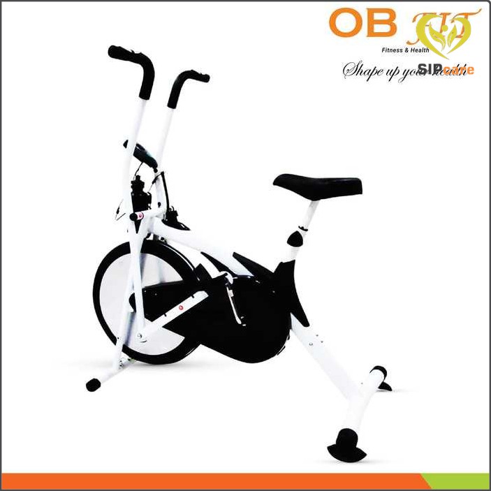 GOWES ALAT FITNESS SEPEDA STATIS ALAT FITNES Best Seller OB-6011 OB Fit - Putih Promo Murah Ready