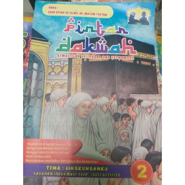 majalah anak tema 2  lingkunganku kelas B paud tk ra