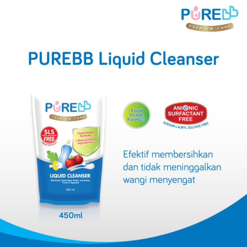 PURE BB LIQUID CLEANSER 450ML / SABUN CUCI / SABUN CUCI BOTOL