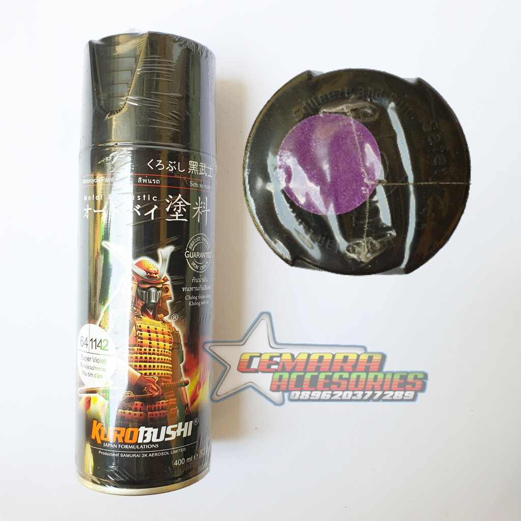 

Pilox Samurai Paint Super Violet 1142 (Ungu Metalik) 400 ml - Cat Semprot