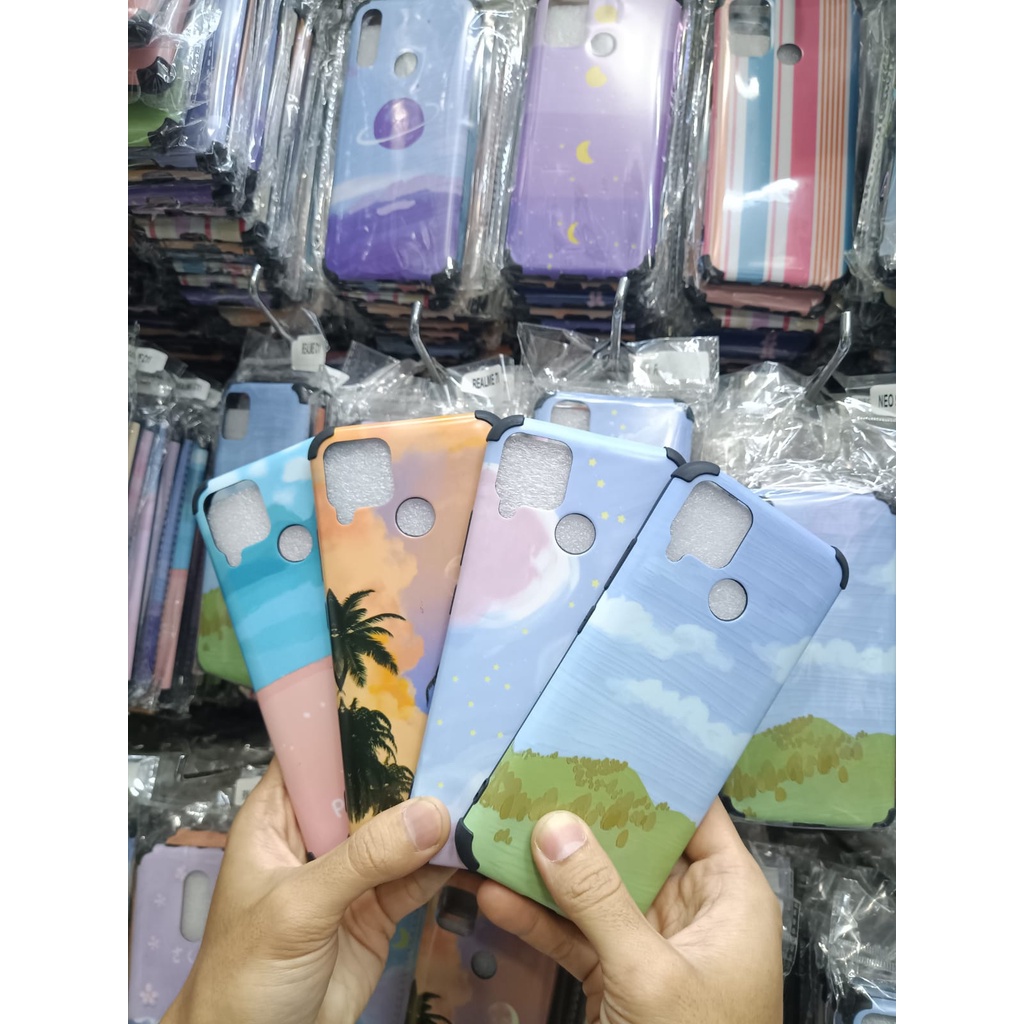 CASE Casing MOTIF Moonshine for Samsung A01 A01core M01core bahan import skinfeel printer 3v