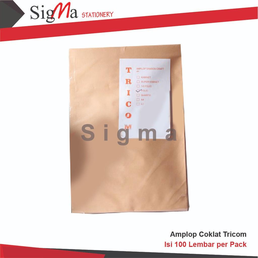 

InJO Amplop Coklat Folio BRIO TRICOM NAMAS MDM GARDA (Pack)