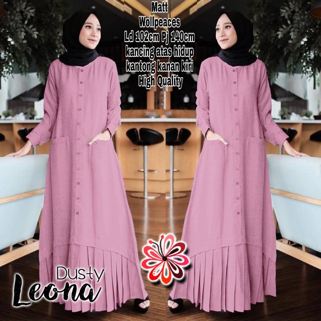 chm Leona maxi dress syari gamis pakaian muslim wanita
