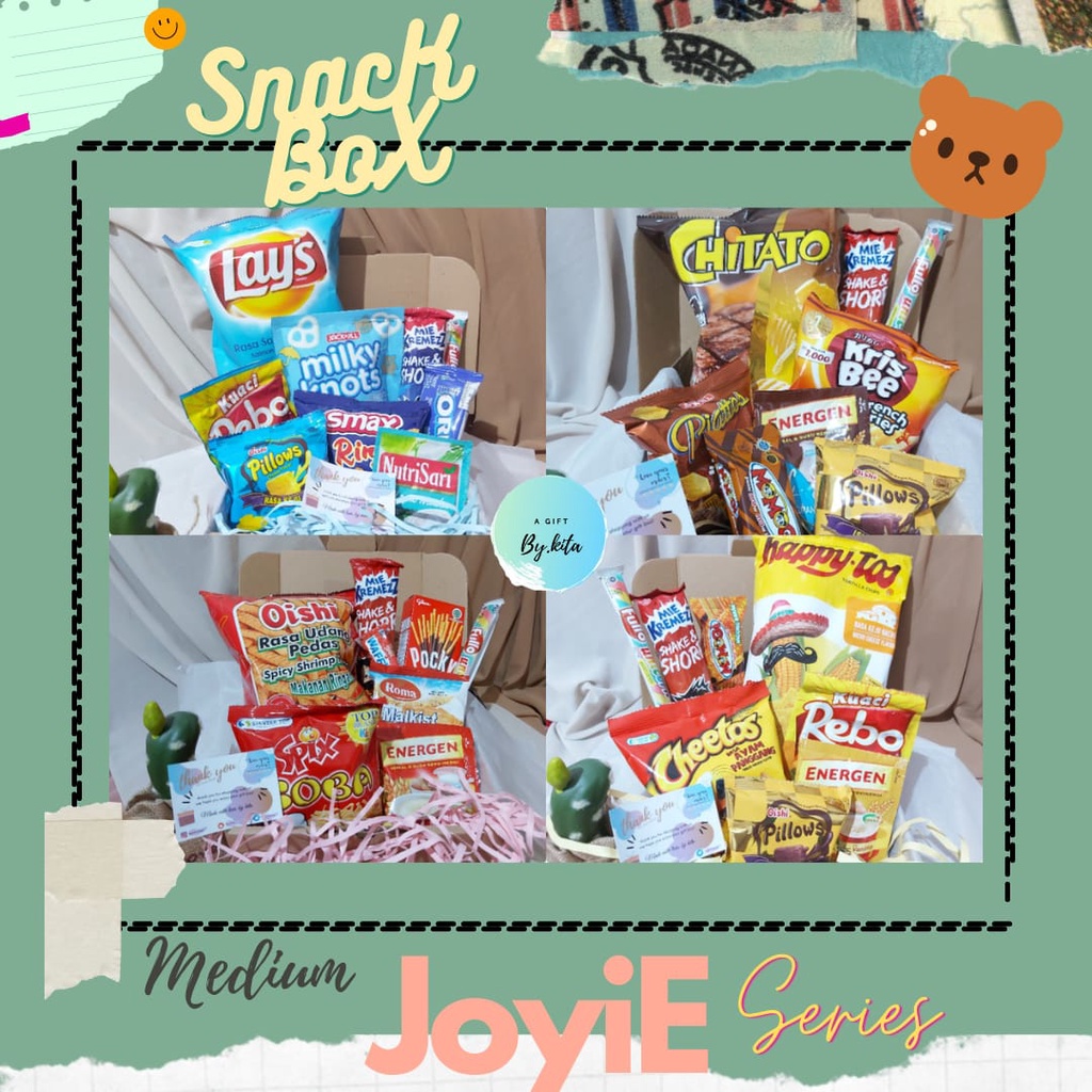 

[ READY] "JOYIE" Medium Size SNACKS BOX / GIFT BOX [BIRTHDAY / GRADUATION]