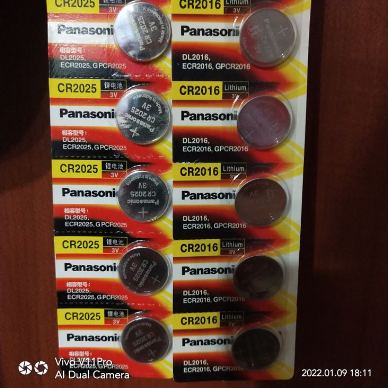 baterai battery batre panasonic CR2016 CR2025 origiinall 3volt lithium