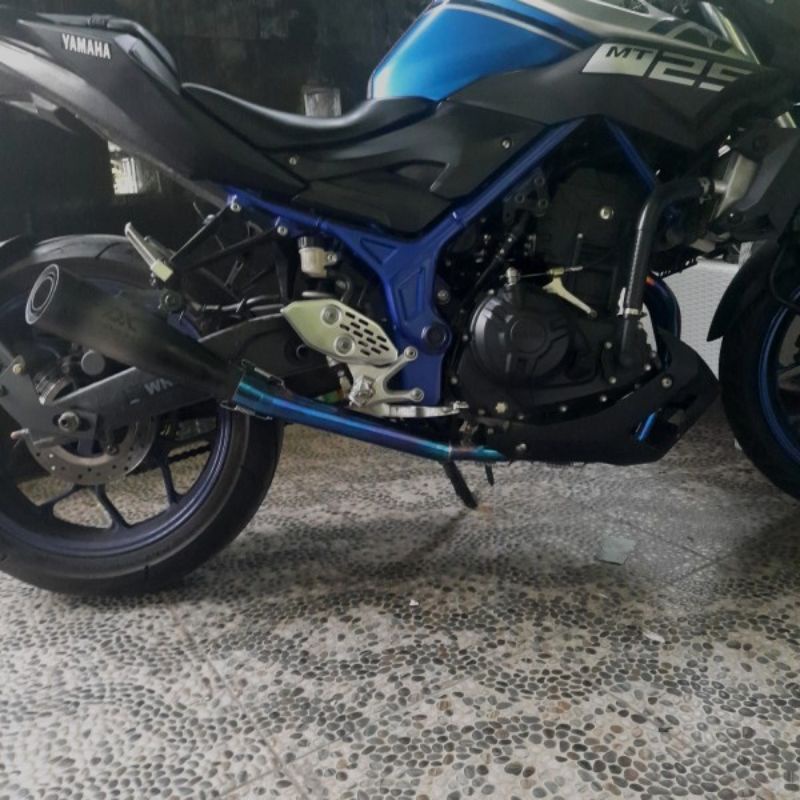 Yamaha MT25 / R25 — Header Inlet 51 mm · Blue — foto 4