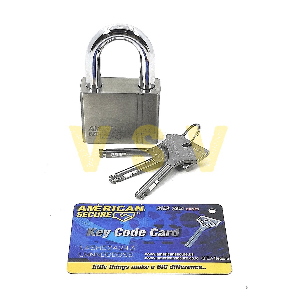 American Secure Gembok 50mm Pendek / Gembok rumah / gembok gudang