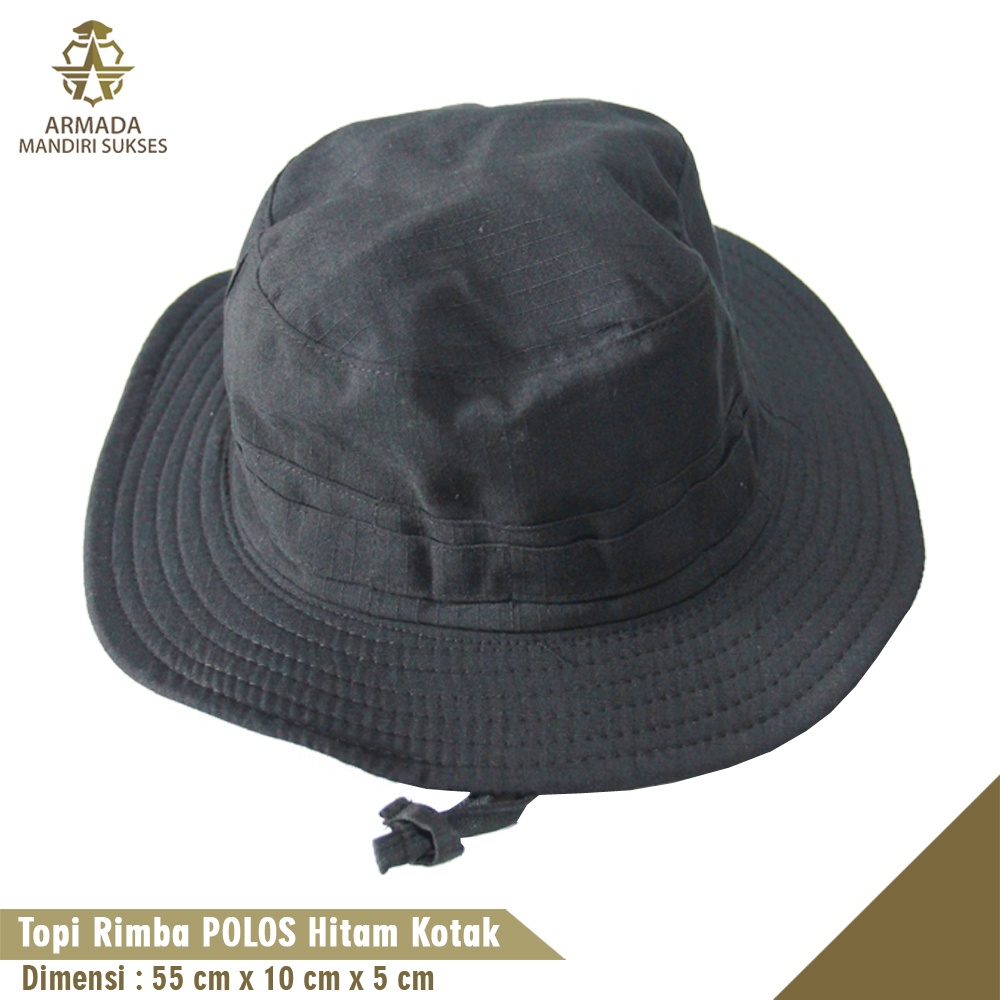 Topi Rimba Polos - Topi Bucket Hat Rimba Polos