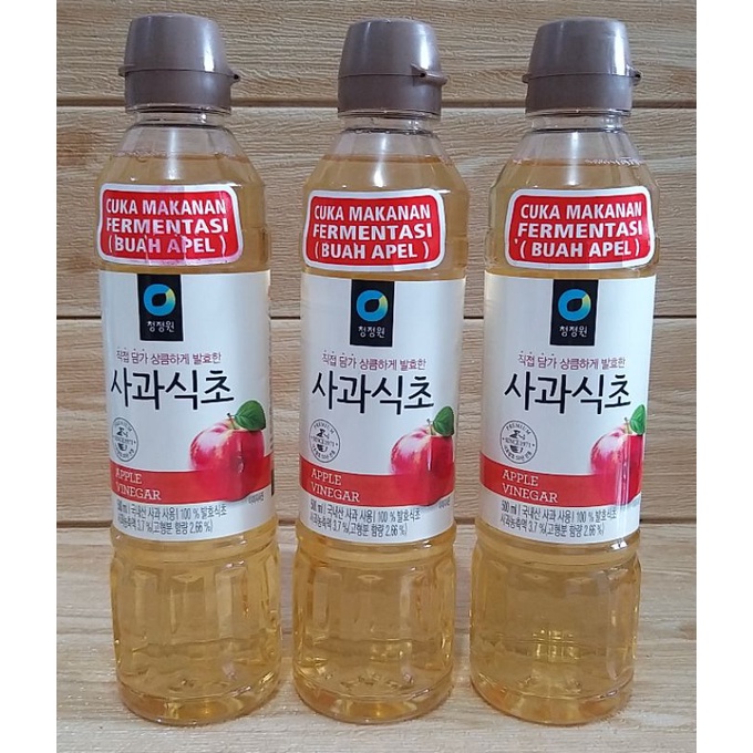 ✔MURAH Daesang Chung Jung One Korean Apple Vinegar 500ml / Cuka Apel Korea / Korean Apple Vinegar