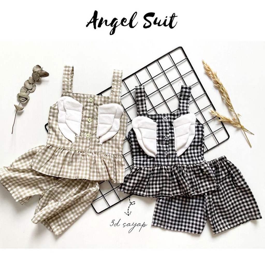 ANGEL / FELLY Baju Setelan Dress Pergi Lucu Fashion Anak Bayi Perempuan Cewek Terlaris Lucu