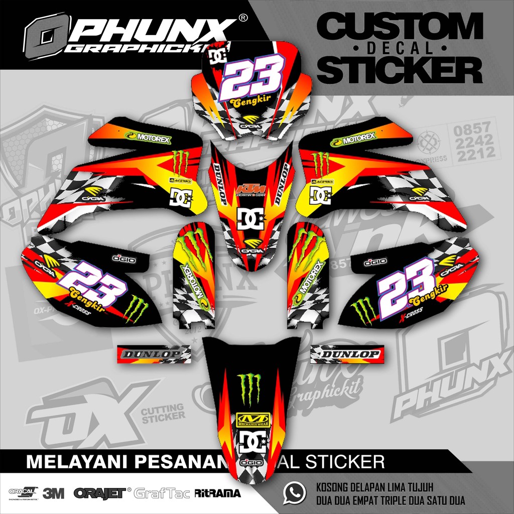 Sticker Decal All Viar Cross X 150 Viar Cross X 200 ES Viar Cross X 250 SF Viar Cross X 100 Mini Tra