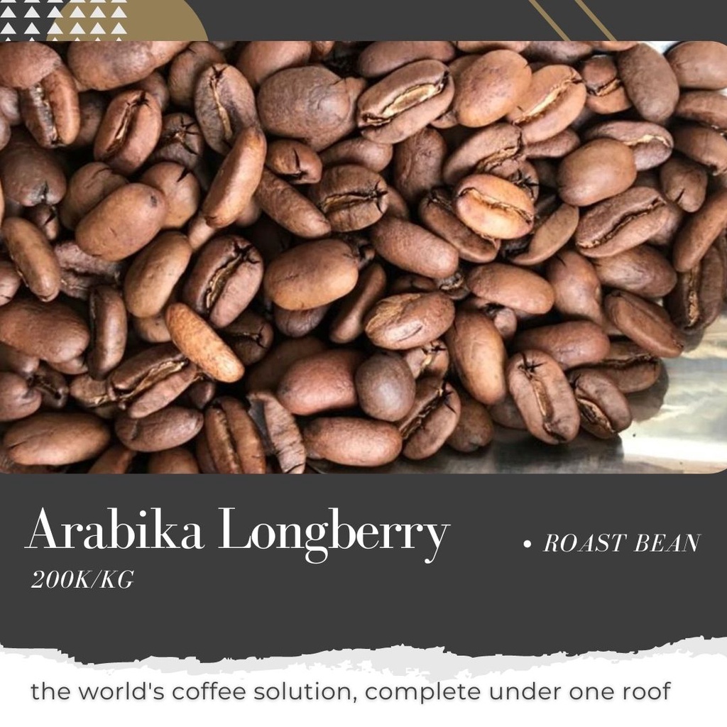 

Original Coffee Biji Kopi Roasting Arabica Gayo Longberry 1000 gram