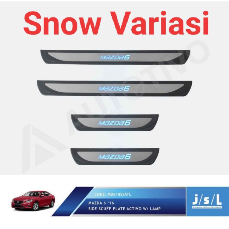 Mazda 6 sillplate samping lampu model activo lamp JSL