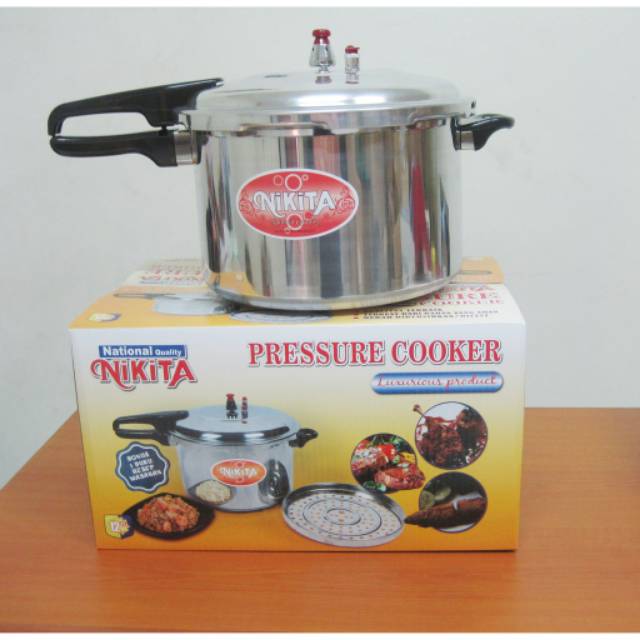 Panci Presto Nikita / Pressure Cooker 12 Liter 28 CM Bahan Aluminium