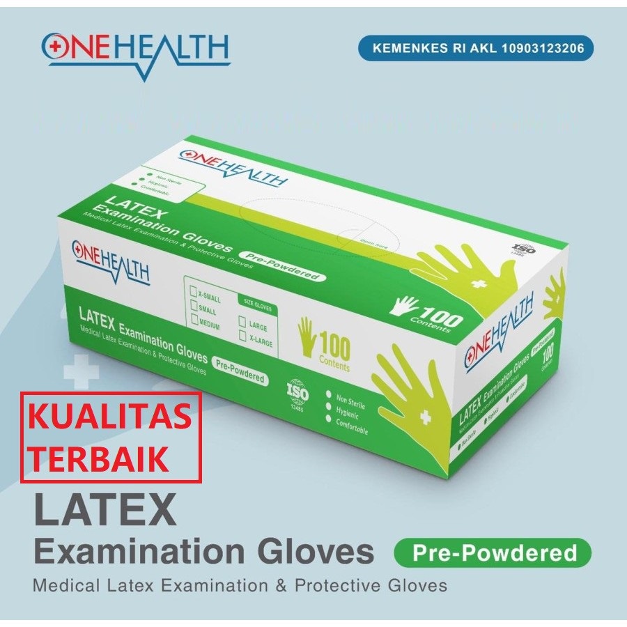 sarung tangan latex disposable sarung tangan sekali pakai onehealth