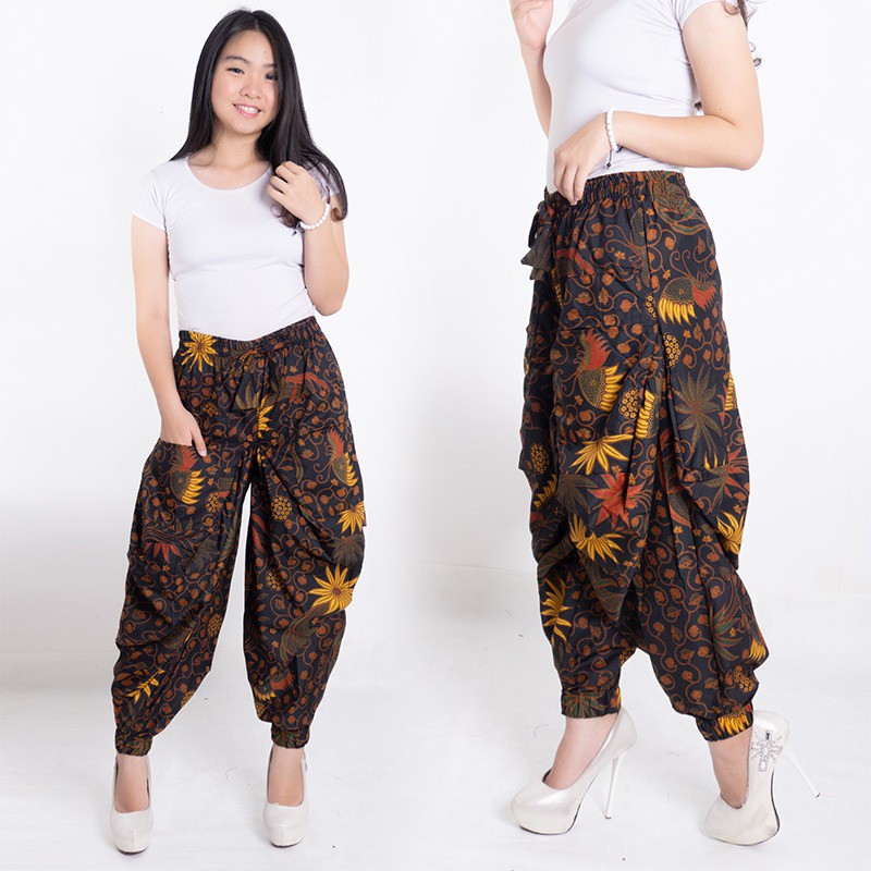 Mirana Celana aladin batik panjang wanita fit to XL Mirana Celana aladin batik panjang wanita fit to XL
