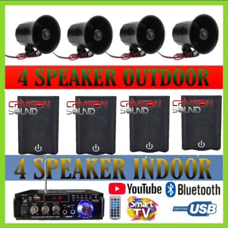 Paket sound 8 titik cocok untuk masjid, gudang,caffe, sekolahan