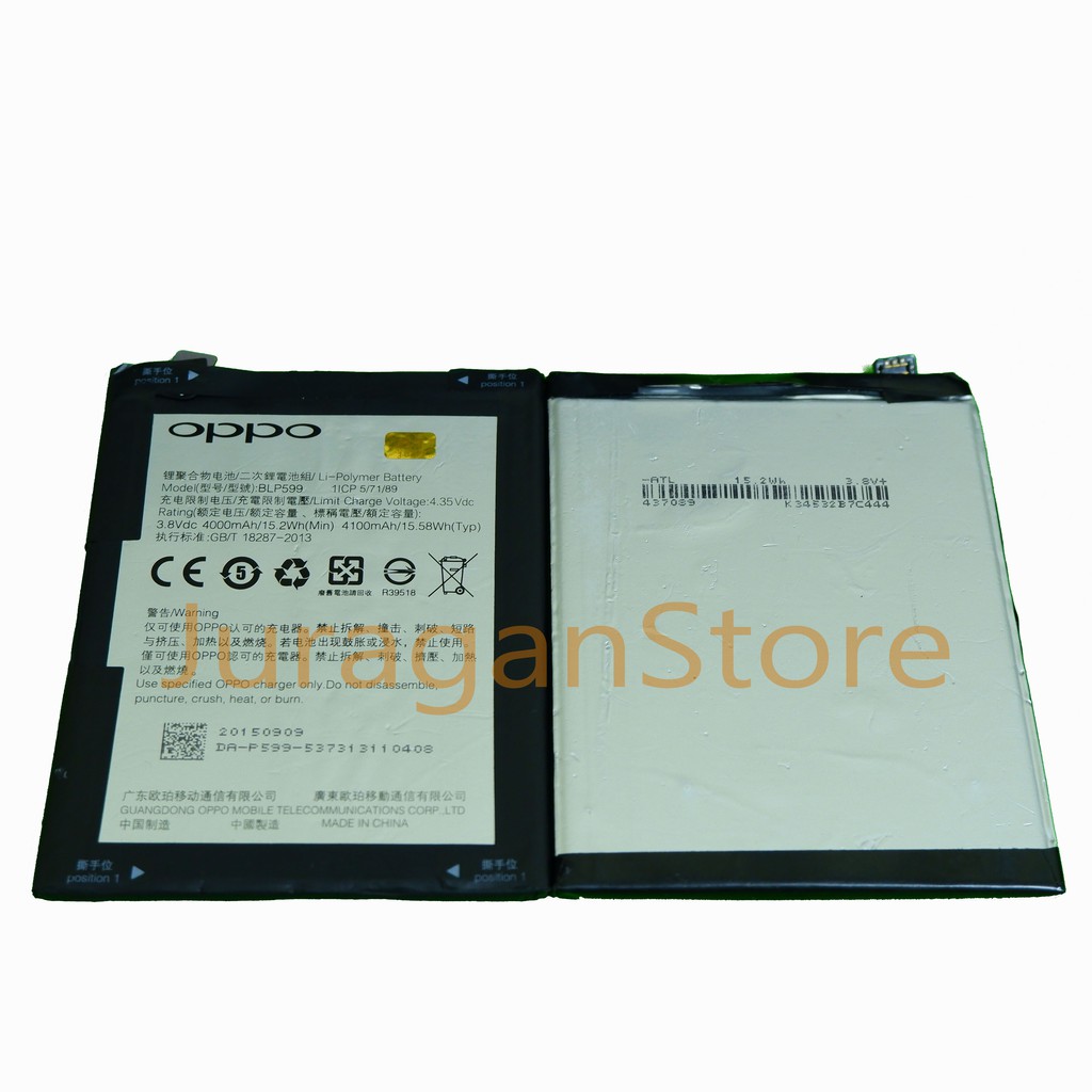 BATERAI BATRE BATTERY OPPO R7 PLUS BLP599 BLP-599 ORIGINAL