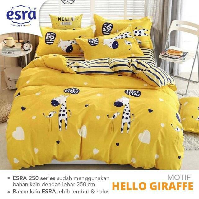 Sprei bahan katun star, esra motif anak