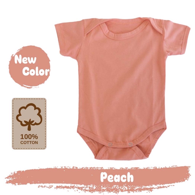 Baju Bayi Jumper Bodysuits Katun polos jumpsuit baby newborn