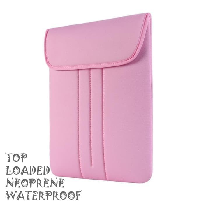 Tas Laptop Softcase 15.6 inch Top Loaded Waterproof Neoprene -pink
