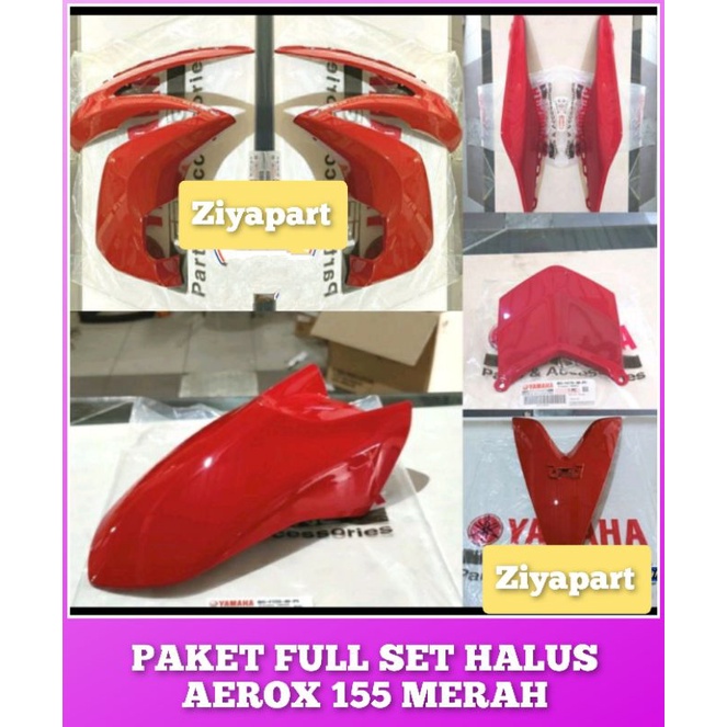 PAKET FULL SET BODY HALUS AEROX 155 MERAH CABE ORIGINAL YAMAHA