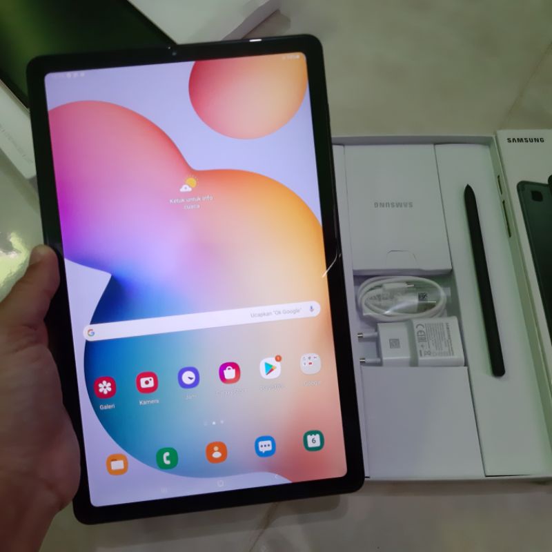 Samsung Tab S6 lite 4/128 Ram 4gb Rom 128gb second berkualitas