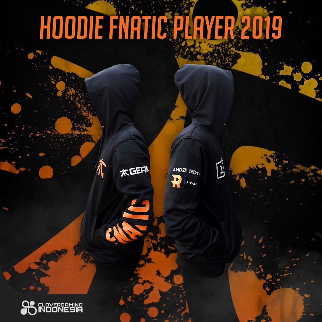 Hoodie Fnatic Player 2019 - Apparel Gaming Esports