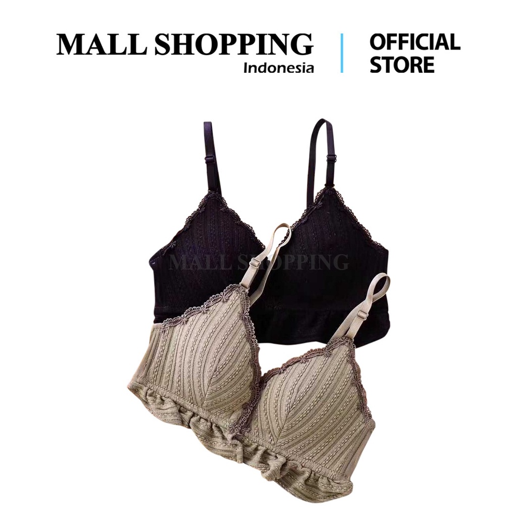 Bra Wanita Push Up Tali Strap Bahan Lace MALL SHOPPING