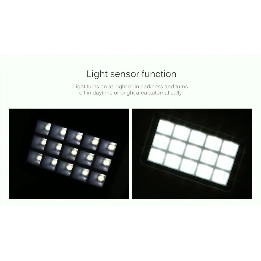 57 SL-860A - 500 Lumens Outdoor Wall Light 15 LED Solar Lamp Light