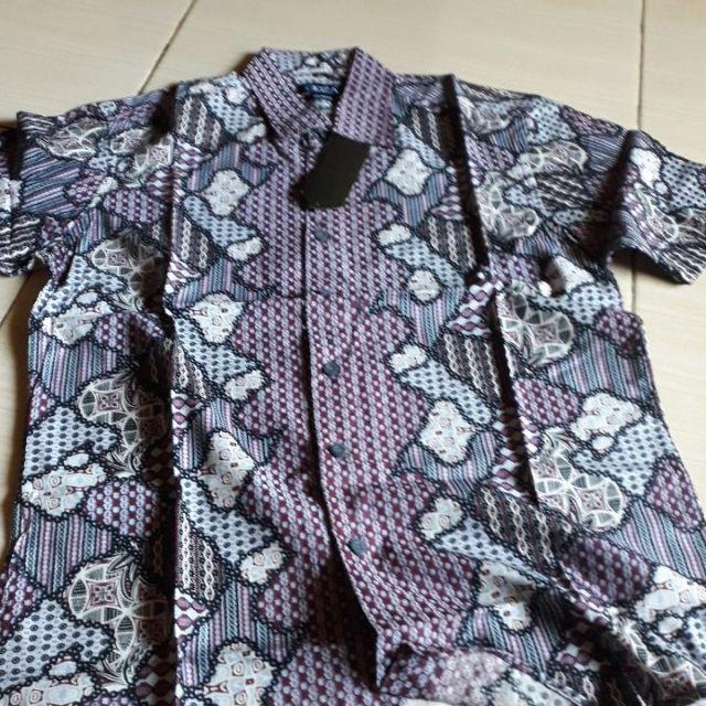 Odza Kemeja Batik Pria Baju Batik Pria Lengan Pendek Slim Fit Baju Batik Modern Campa