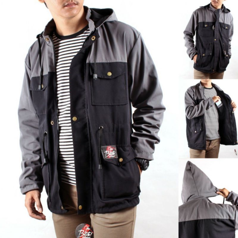 JAKET PARKA UKURAN JUMBO OUTFIT OUTDOR BIG SIZE OUTERWEAR PRIA UKURAN BESAR KEKINIAN TERBARU