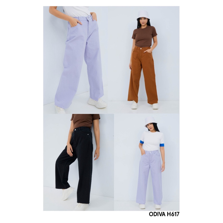 ODIVA Celana Jeans Kulot Panjang 617