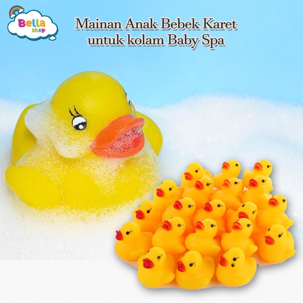 Mainan Anak Bebek Karet untuk kolam Baby Spa-BELLA SHOP