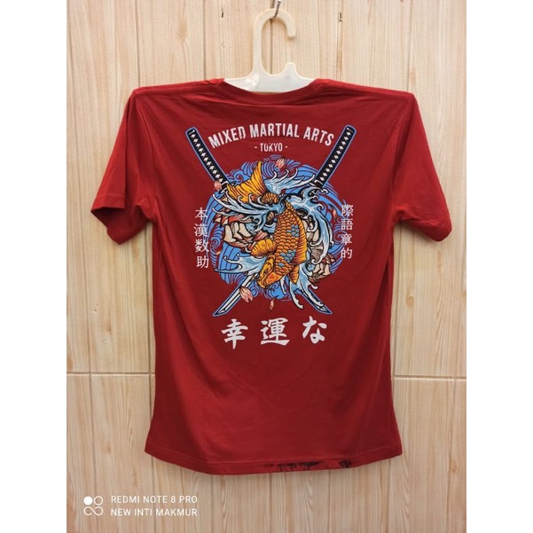 KAOS SAMURAI MOTIF JAPAN / BAJU JEPANG DISTRO MURAH