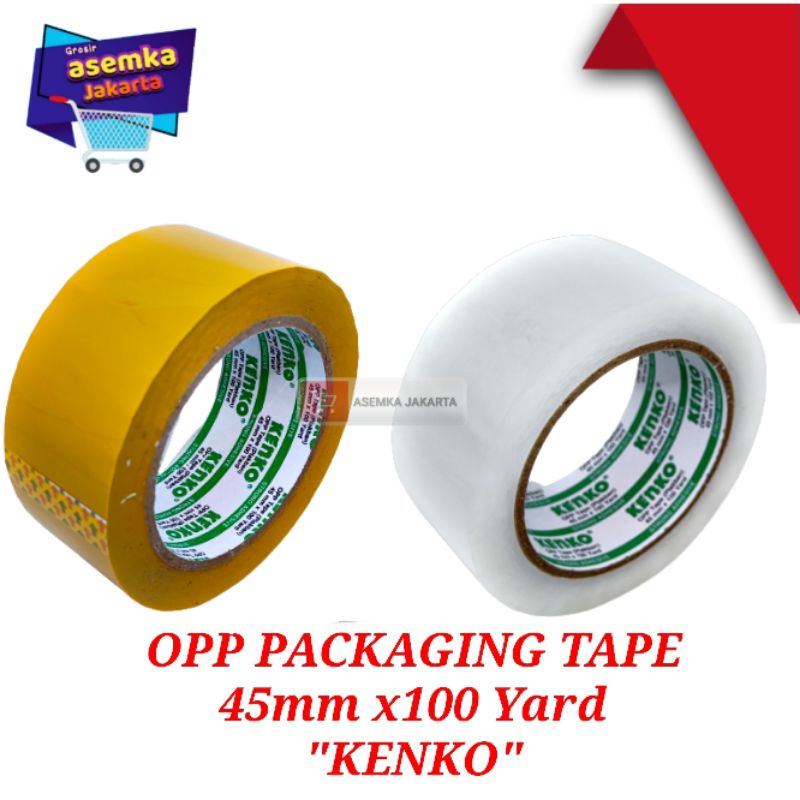 Lakban Bening Plakban 45 MM KENKO 100 Yard OPP Packaging tape