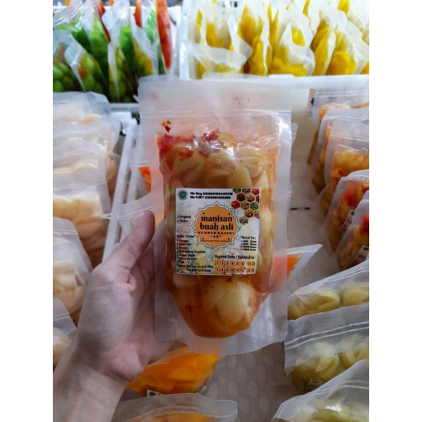 

Manisan Buah PALA Basah Original Segar / Pedas Segar Gula Asli Alami
