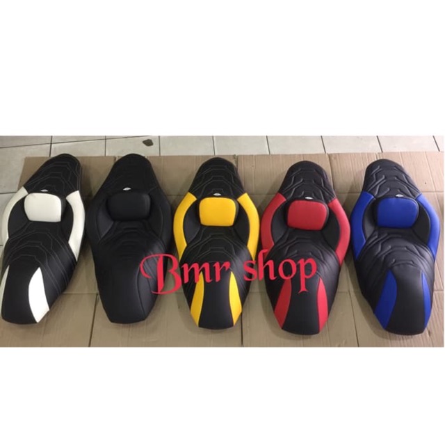 Jok aerox 155 jok aerox 155 bahan full mbtech jok aerox155 custom bahan asli mbtech