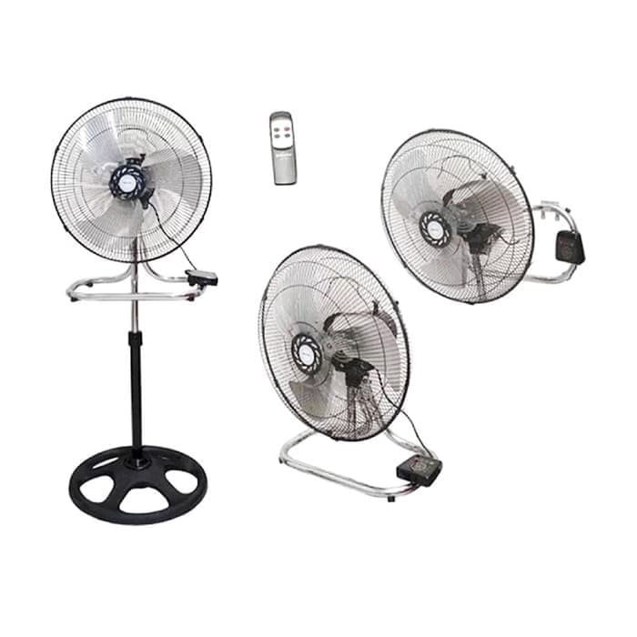 MIYAKO Industrial Fan 3in1 18 inch / Kipas Besi Stand fan 3in1 Remote KST 18 RC - Garansi Resmi 1 Tahun