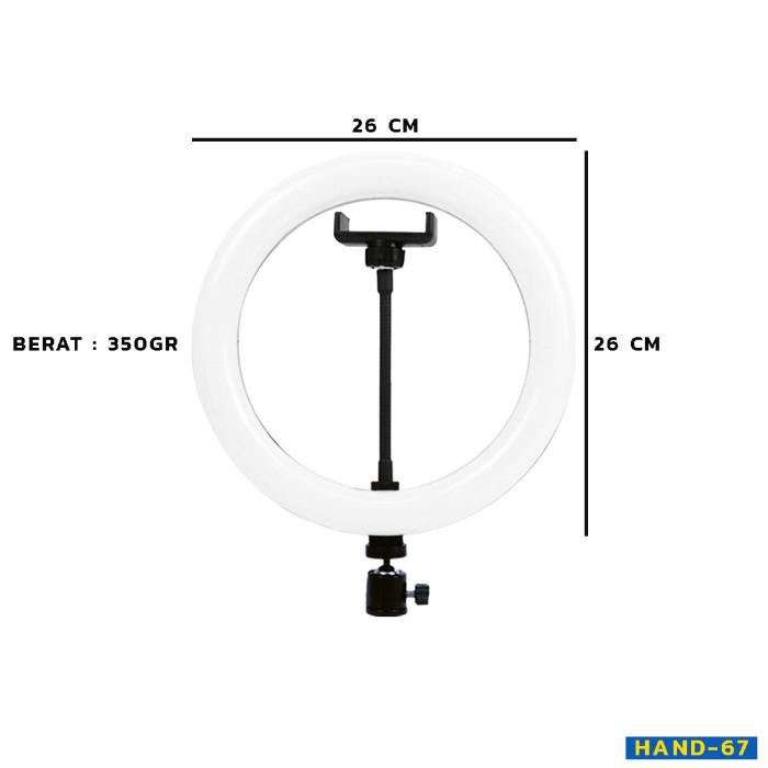 SELFIE RING FILL LIGHT 26CM handphone flash kamera cahaya HAND 67