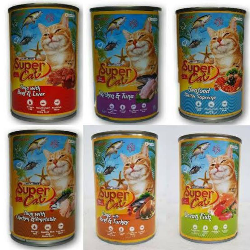 Makanan Kucing Supercat Kaleng 400gr