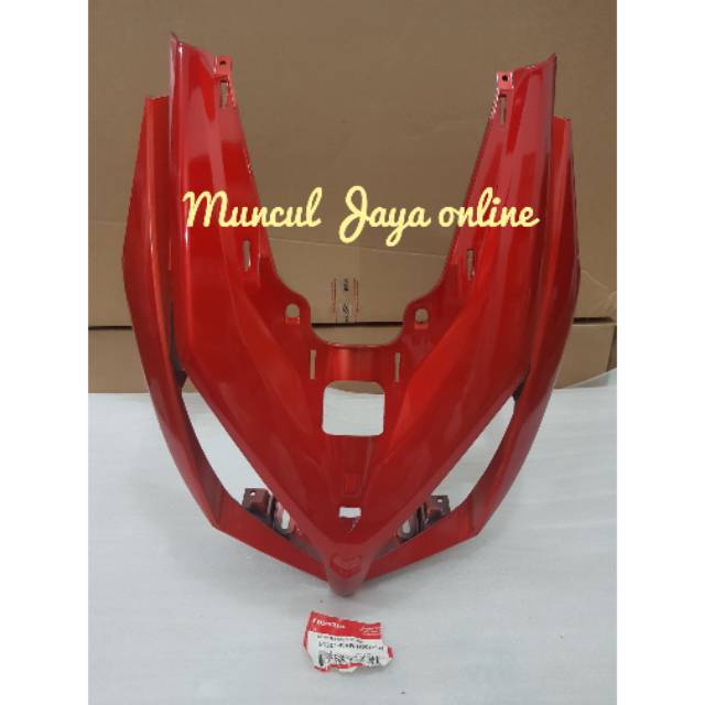 Cover Front Panel Tameng Lampu Depan Vario Tecno 110 Merah 64301-KVB-N50CSR