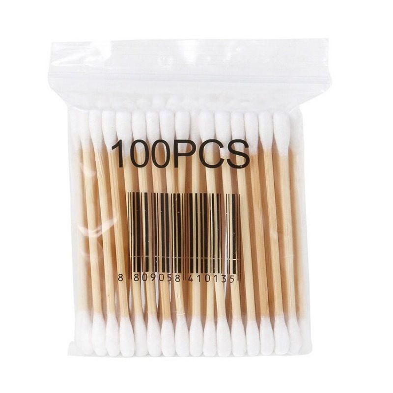 Cotton Buds Bambu Ramah Lingkungan COD(100 pcs) Cotton Buds Bambu / Cotton Swab Bamboo / Cotton Bud Kayu