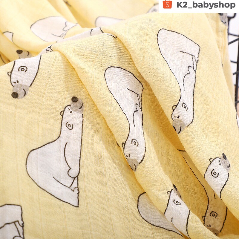 BABY K2 - BABY BLANKET MUSLIN BAMBOO FIBER MEREK CARTERLIEBE KODE 00040