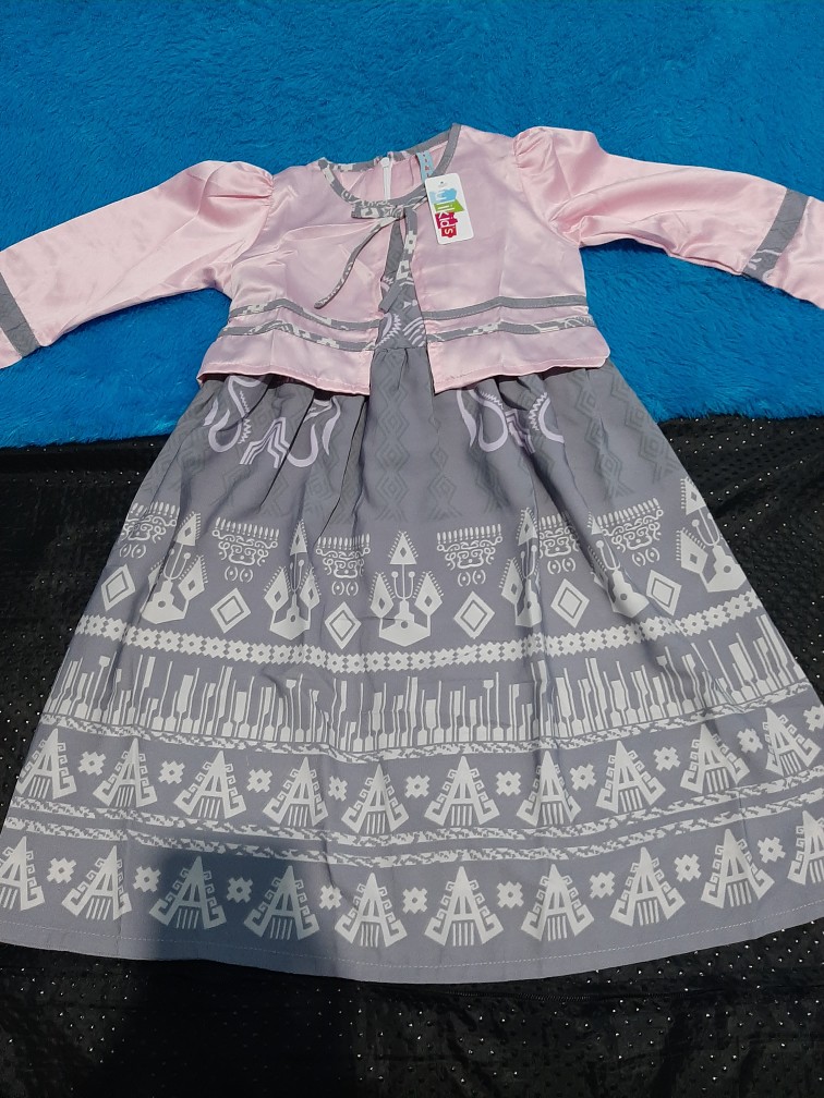 Ulikids Gamis Anak Perempuan Motif Batik Bahan Maxmara Premium (free Jilbab )
