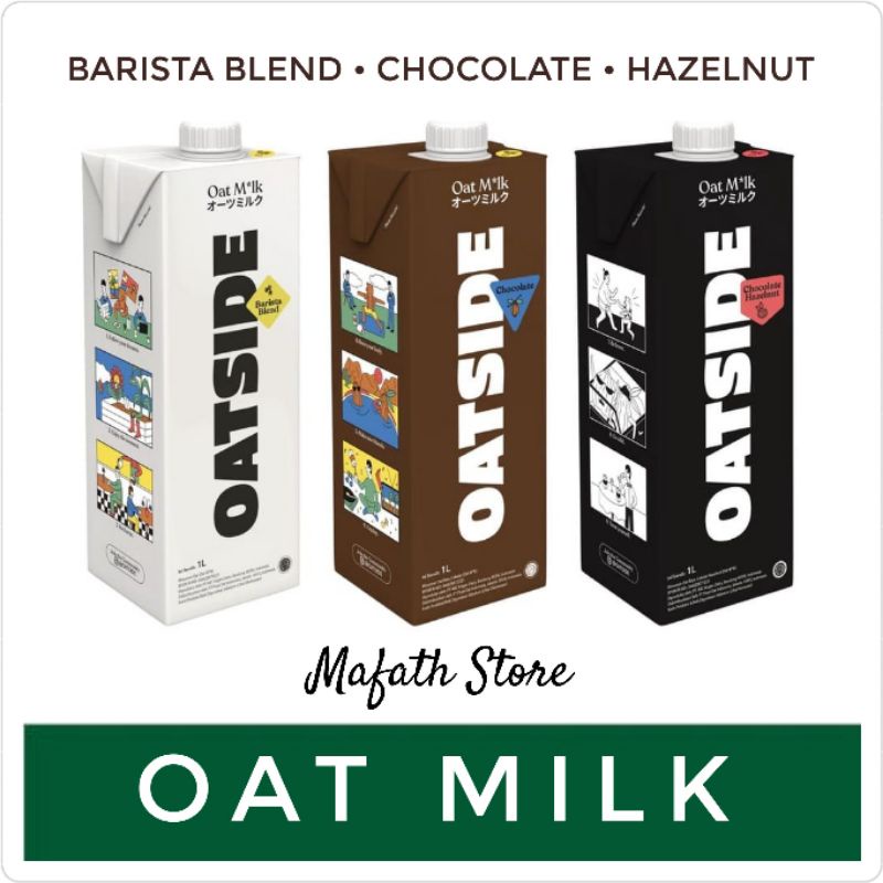 

Oatside Oat Milk 1L Choco Hazelnut Barista Blend | Susu Oat