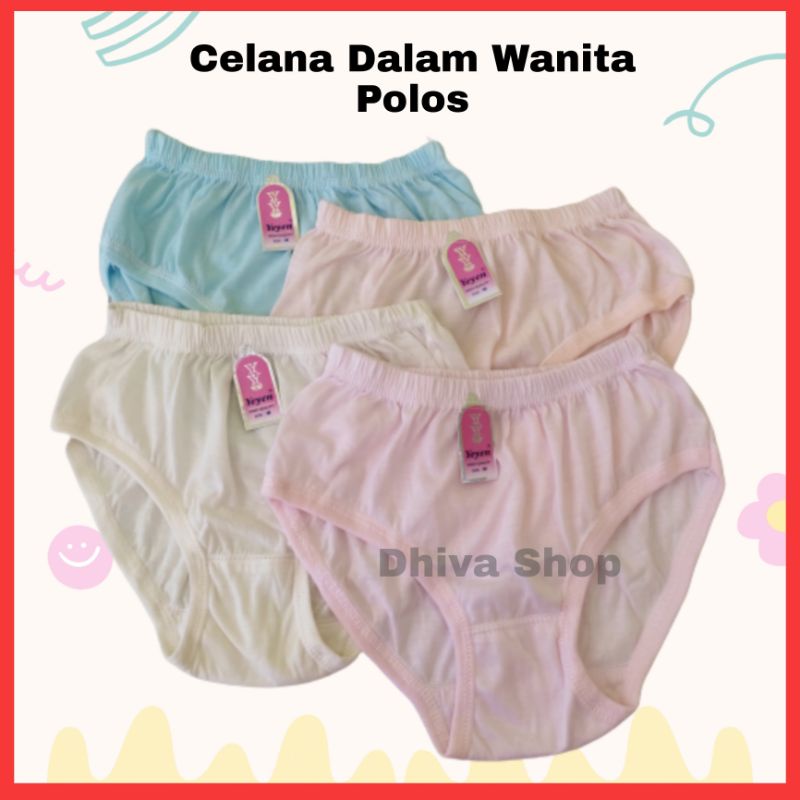 CD Celana Dalam Sempak Undies Wanita Cewek Dewasa Remaja Bahan Katun Polos  Size M L XL 3L 4L 5L