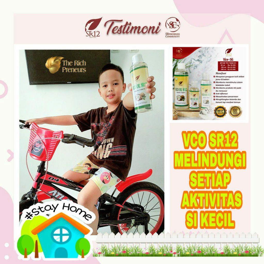 IMUN BOOSTER VCO MINYAK KELAPA MURNI SR12 / VICO VIRGIN COCONUT OIL 60ml / 100ml / 250ml / 60 Kapsul