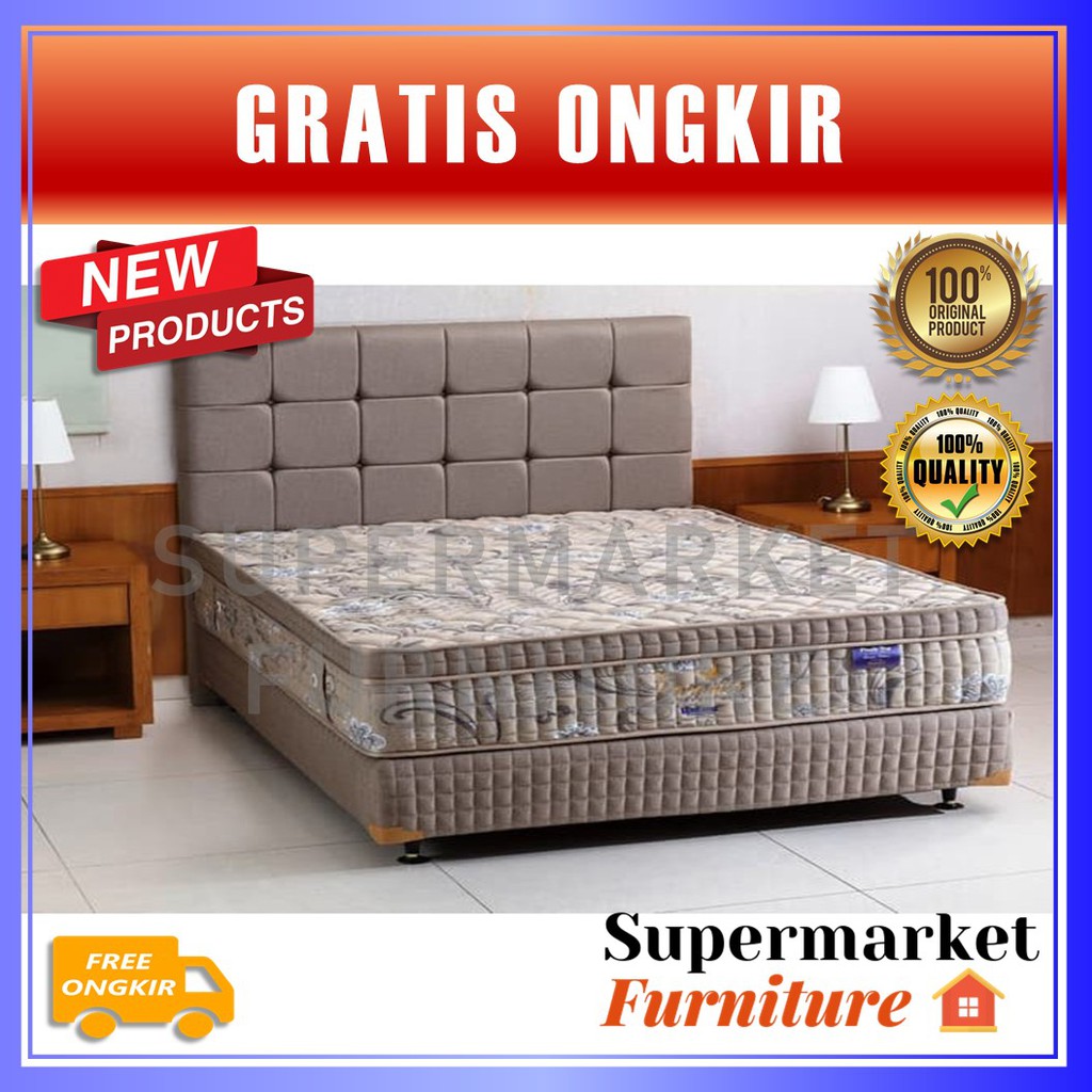 Kasur Springbed Set Uniland Plushtop Paradise MONTANA
